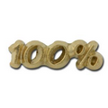 Stock 100% Lapel Pin